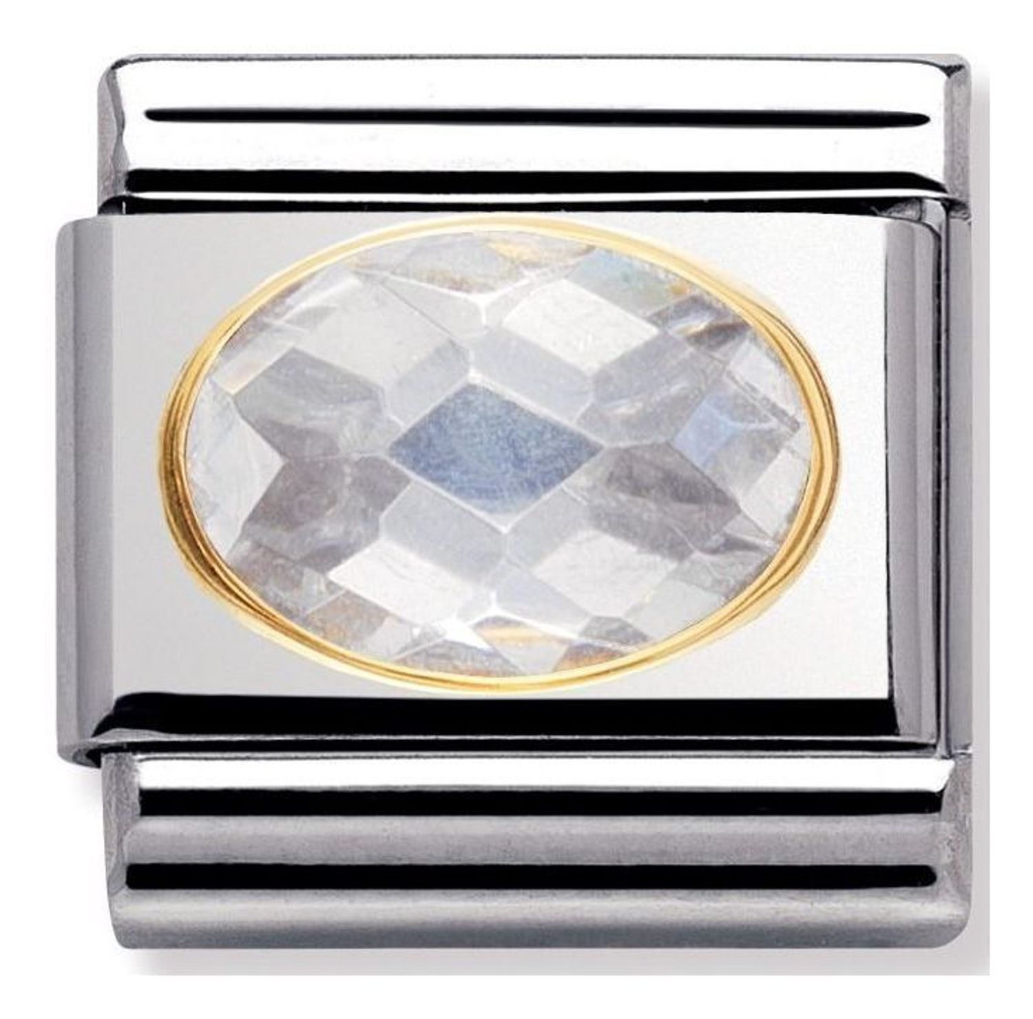 Nomination - Link 18K zawieszka złoto 'Biała cyrkonia' 030601 010 biżuteria nomination nomination zawieszki nomination baza.jpg